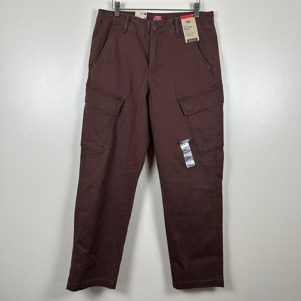 Levi's Men's 30x30 XX Cargo Taper Pants Brown‎ Stretch Utility 90s Y2K NEW